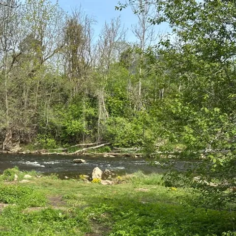 The river below the Jägala waterfall